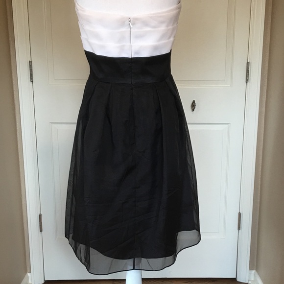 WHBM Strapless Silk Chiffon Dress - Picture 6 of 8